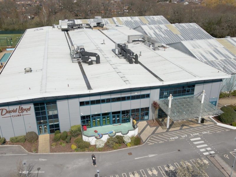 Aerial image of gym